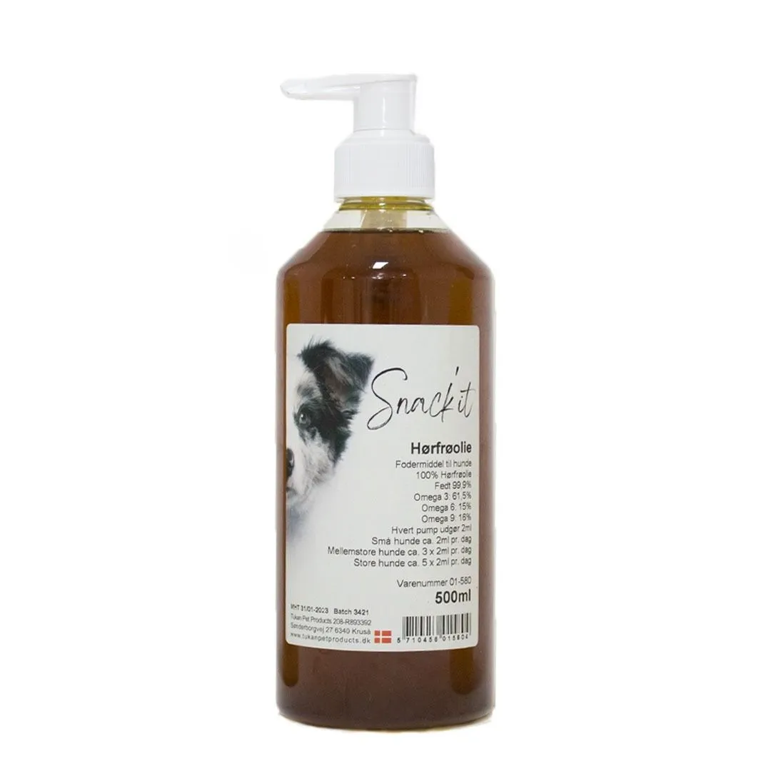 Snackit Hørfrøolie 500 ml